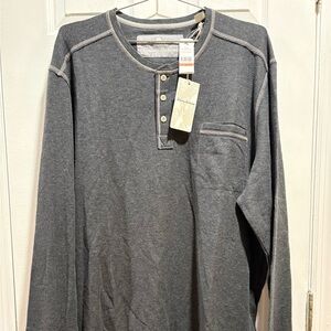 Tommy Bahama Men's Thermal Long Sleeve charcoal Size 3XLT